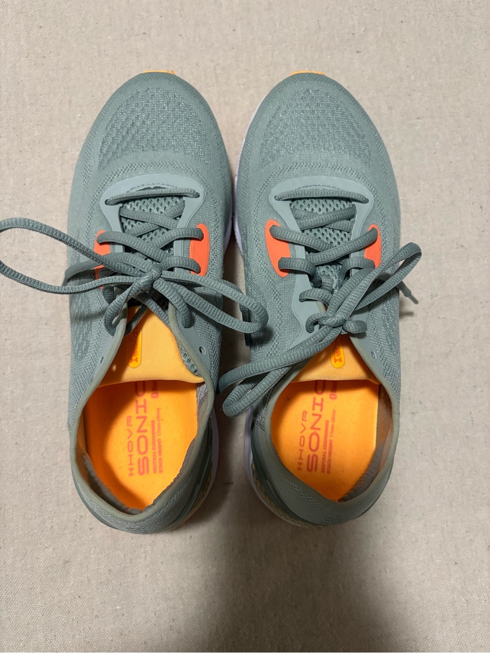 Under Armour Hovr Sonic 5 women’s 9 opal green and panic orange